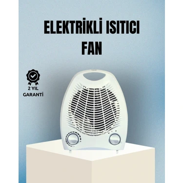 Marsilyan Fanlı Elektrikli Isıtıcı – 3 Kademeli Isı Ayarı ve Güvenli