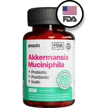 Akkermansia Muciniphila Probiyotik + Prebiyotik + Postbiyotik + Inulin . X6 Kat Daha Çok