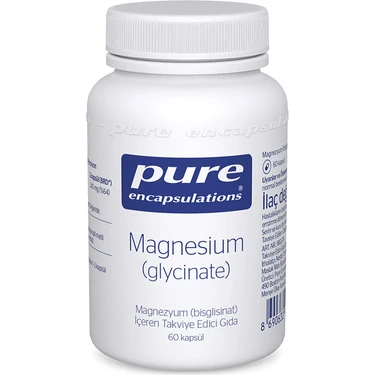 Pure Encapsulations Magnesium (Glycinate) 60 Kapsül Yetişkinler İçin Aromasız Takviye