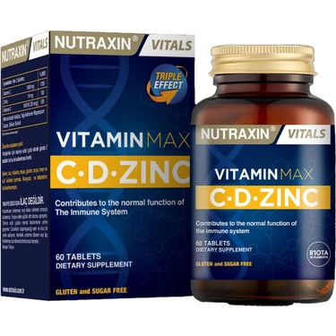 Nutraxin Vitamin Max C-D-Zınc 60