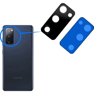 Flagen Samsung Galaxy S20 Fe Arka Kamera Camı Lensi