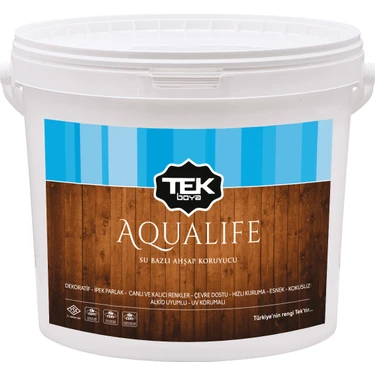 Tek Boya Aqualife Su Bazlı Ahşap Koruyucu Kokusuz 2,5 Litre