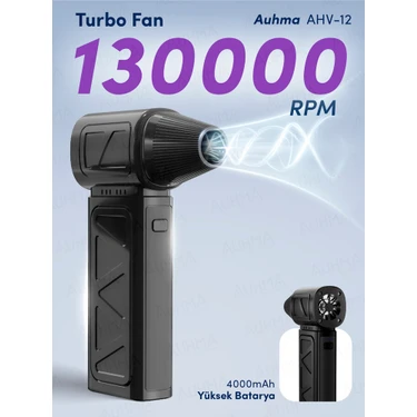 Auhma Ahv-12 Turbo Jet Fan 130.000RPM Fırçasız Motorlu Elektrikli Hava