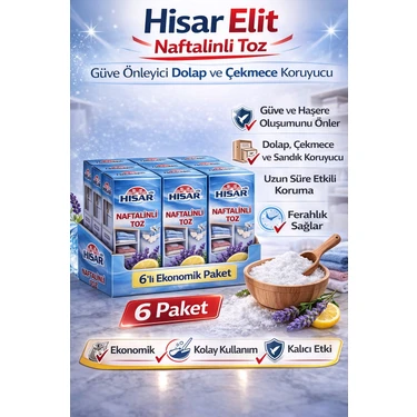 Uravas Store Hisar Elit Naftalinli Toz Güve Önleyici Dolap ve Çekmece Koruyucu 6