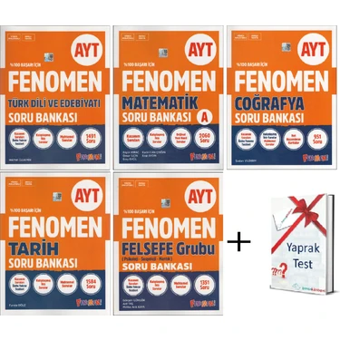 Fenomen Ayt Edebiyat + Matematik + Coğrafya + Felsefe + Tarih ( 5