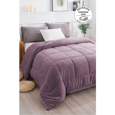 Evlen Home Collection Ultra Yumuşak Tek Kişilik Çift Taraflı Wellsoft Peluş Yorgan Yıkanabilir