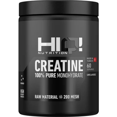 HIQ Nutrition 300g %100 Saf Mikronize KreaTİN Monohidrat Aromasız Sporcu Takviyesi - Türkiye