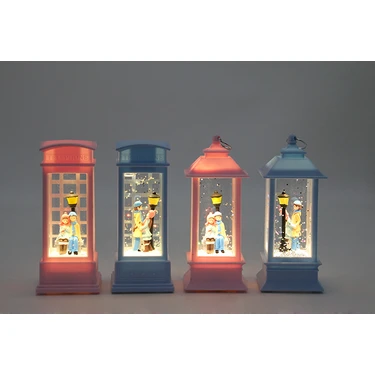Calperia Kış Masalı Işıklı Kar Küresi Kadın Aksesuar 13x5 cm Dekoratif Hediye